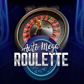 Auto Mega Roulette online game logo by Pragmatic Play on placard-casino.pt
