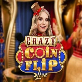 Logo of Crazy Coin Flip from Evolution at Placard Casino